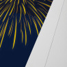 Affiche d'art signée à la main par Eric Garence "Cagnes-sur-Mer, Le feu d’artifice"