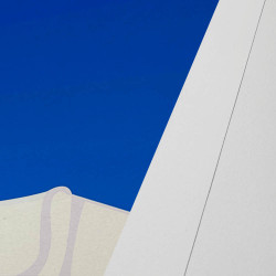 Affiche d'art signée à la main par Eric Garence "Saint-Tropez, La plage"
