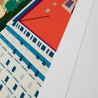 Affiche d'art signée à la main par Eric Garence "Exposition "Nice, Ma ville, Mon Quartier" au Musée Masséna"