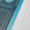 Affiche d'art signée à la main par Eric Garence "Londres, Big Ben"