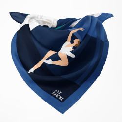 Silk Square by Eric Garence "Côte d'Azur - Opera de Monaco"
