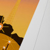 Affiche d'art signée à la main par Eric Garence "Paris, Place de la Concorde"