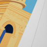 Affiche d'art signée à la main par Eric Garence "Saint-Rémy-de-Provence, Glanum"