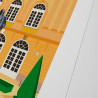 Affiche d'art signée à la main par Eric Garence "Nancy, Place Stanislas"