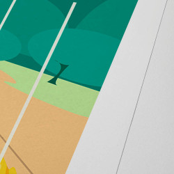 Affiche d'art signée à la main par Eric Garence ""