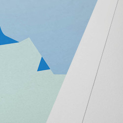 Affiche d'art signée à la main par Eric Garence "Luxe à Courchevel"