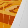 Affiche d'art signée à la main par Eric Garence "La Toscane en été"