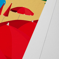 Affiche d'art signée à la main par Eric Garence "Sainte-Maxime"