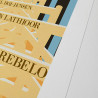 Affiche d'art signée à la main par Eric Garence "Régates de Deauville, 2021"
