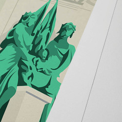 Affiche d'art signée à la main par Eric Garence ""