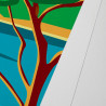 Affiche d'art signée à la main par Eric Garence "Porquerolles, Plage Notre-Dame"