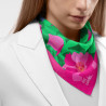 Silk Square by Eric Garence "Côte d'Azur - Centifolia Rose in Grasse"