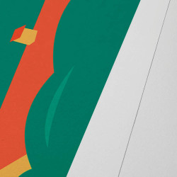 Affiche d'art signée à la main par Eric Garence "Cabris"