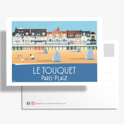 Postcard ''Le Touquet-Paris-Plage, La plage''