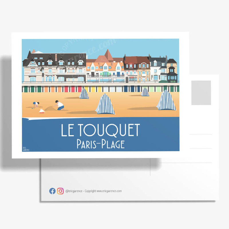 Carte Postale ''Le Touquet-Paris-Plage, La plage'' Carte Postale ''Le Touquet-Paris-Plage, La plage''