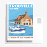 Carte Postale ''Trouville-sur-Mer, Le marché aux poissons''