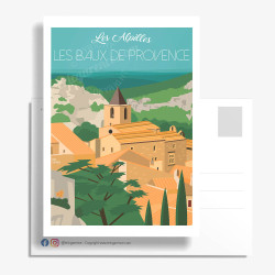 Carte Postale ''Les Baux-de-Provence, Le village''