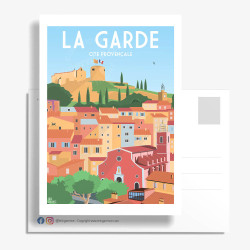 Carte Postale ''La Garde, Village provençal''