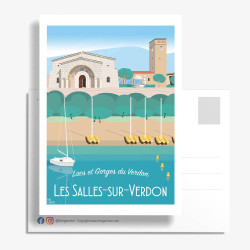 Carte Postale ''Les Salles-sur-Verdon''