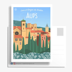 Carte Postale ''Aups, Capitale de la truffe''