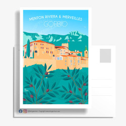 Carte Postale ''Gorbio''
