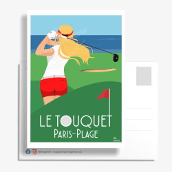Carte Postale ''Le Touquet-Paris-Plage, Le golf''
