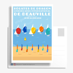 Carte Postale ''Régates de Deauville, 2019''