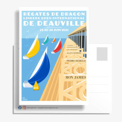 Carte Postale ''Régates de Deauville, 2021''