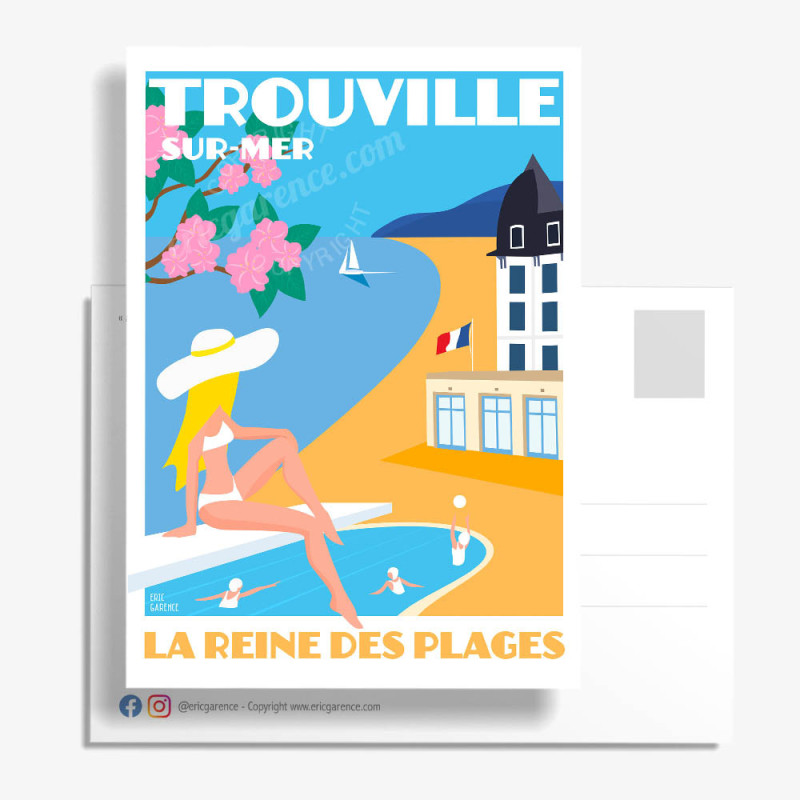 Carte Postale ''Trouville-sur-Mer, La reine des plages'' Carte Postale ''Trouville-sur-Mer, La reine des plages''