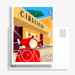 Carte Postale ''Rome, la Cinecitta''