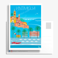 Carte Postale ''Italie, Vintimille''