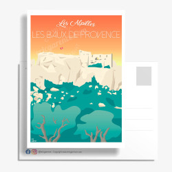 Postcard ''Les Baux-de-Provence, Le château''