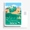 Postcard ''Brenon et ses moutons''