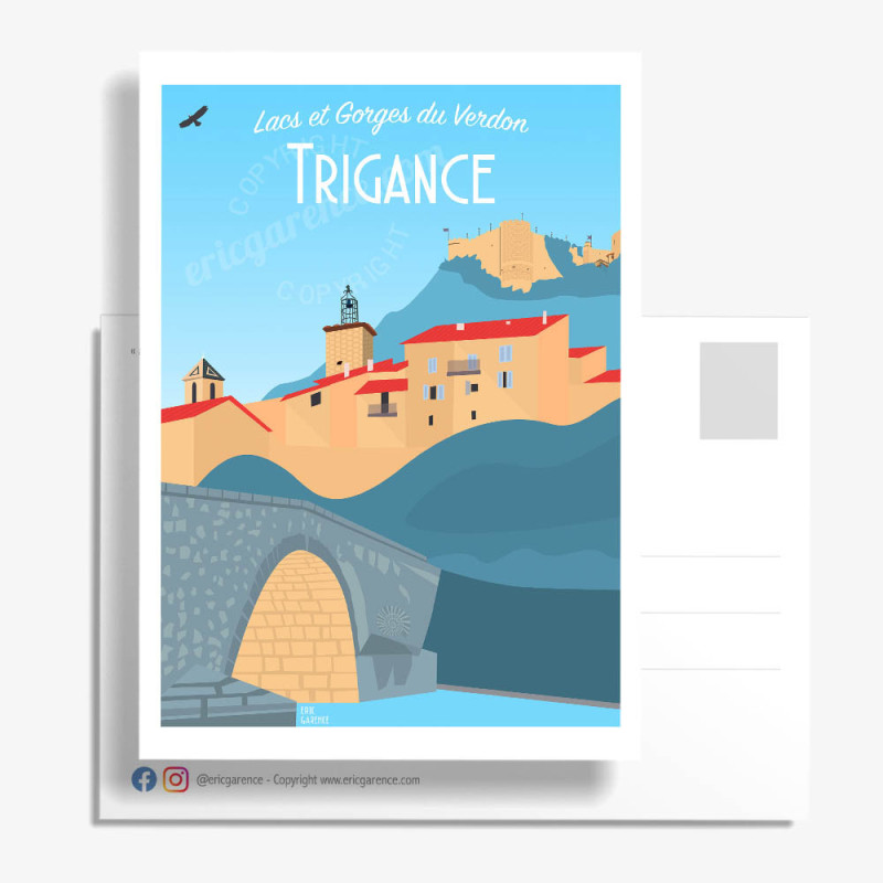 Carte Postale ''Trigance et son château'' Carte Postale ''Trigance et son château''