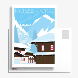Carte Postale ''Morzine-Avoriaz et le Dahu''