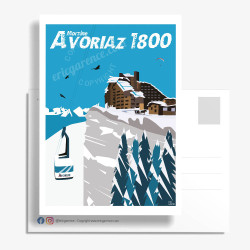 Carte Postale ''Avoriaz 1800''