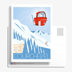 Carte Postale ''Luxe à Courchevel''