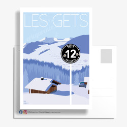 Carte Postale ''Les Gets, Black Magic Track''