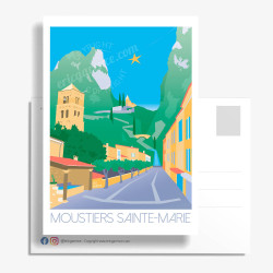 Carte Postale ''Moustiers-Saint-Marie''