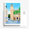 Carte Postale ''Dieulefit, Le beffroi à l'heure du Picodon''