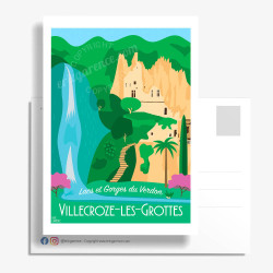 Carte Postale ''Villecroze-les-Grottes''