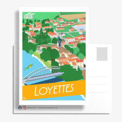 Carte Postale ''Loyettes''