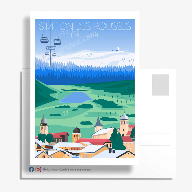 Carte Postale ''Les Rousses, Haut-Jura'' Carte Postale ''Les Rousses, Haut-Jura''