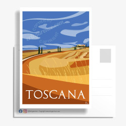 Carte Postale ''La Toscane en été'' par Eric Garence