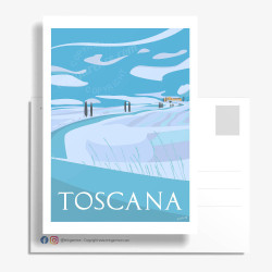 Carte Postale ''La Toscane en hiver'' par Eric Garence