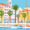 Affiche ''Le Port de Sanary-sur-Mer''