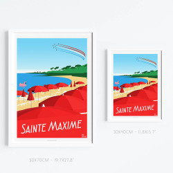 Affiche ''Sainte-Maxime''