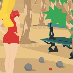 Affiche ''Fanny à Saint-Tropez''