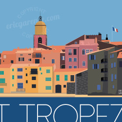 Affiche ''Saint-Tropez, La Ponche et BB''