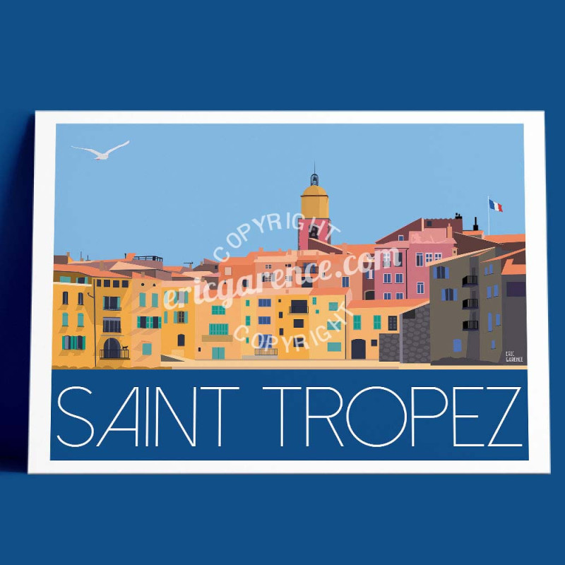 Affiche ''Saint-Tropez, La Ponche et BB'' Affiche ''Saint-Tropez, La Ponche et BB''